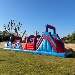 13 1716893602 43ft Red & Blue Obstacle Course