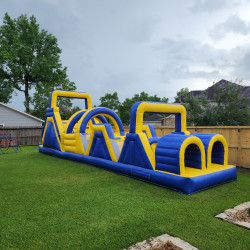 Yellow and Blue Obstacle Course