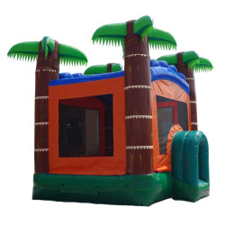 tropical bounce house 13 front right view 1736299558 Tropical Bounce House